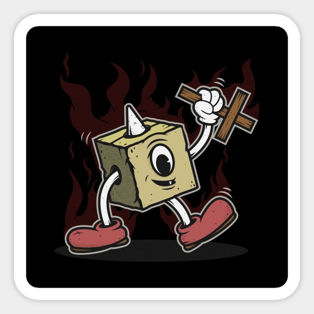 Boxman Cartoon Box Demon Sticker by UnluckyDevil